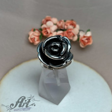 Сребърен дамски пръстен "Роза" R-3092